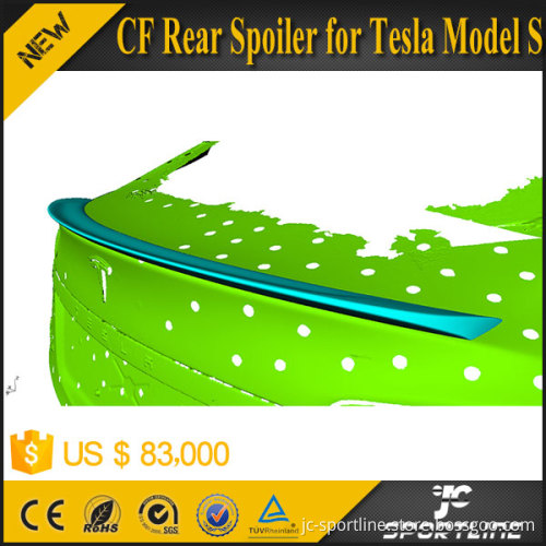 Carbon Fiber Glossy Black Car Trunk Spoiler For Tesla Model S Sedan All Model 2012-2016
